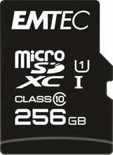 Mälukaart Emtec EliteGold, microSDXC, UHS-I, CL10, 256GB