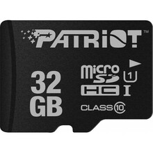 Mälukaart Patriot PSF32GMDC10 MicroSDHC, UHS-I, CL10, 32GB