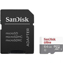 Mälukaart SanDisk Ultra microSDXC, UHS-I, CL10, 64GB