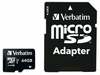 Mälukaart Verbatim Micro SDXC, UHS-I, CL10, 64GB