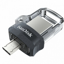 USB mälupulk SanDisk Ultra Dual Drive SDDD3-128G-G46 USB 3.0, 128GB, hall/hõbe