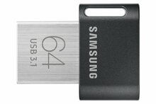USB mälupulk Samsung FIT Plus MUF-64AB/APC, USB 3.1, 64GB, must/hõbe