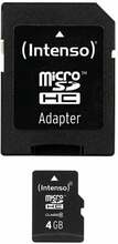 Mälukaart Intenso Micro SDHC, C10, 4GB