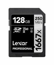 Mälukaart Lexar SDXC Pro 1667x LSD128CB1667, UHS-II, V60, 128GB
