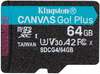 Mälukaart Kingston Canvas Go Plus SDCG4, microSDXC, UHS-I, CL10, 64GB