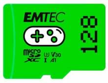 Mälukaart Emtec Gaming ECMSDM128GXCU3G microSDXC, UHS-I, CL10, 128GB, roheline