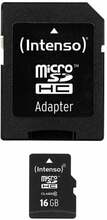 Mälukaart Intenso Micro SDHC, C10, 16GB