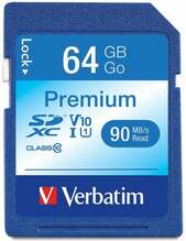 Mälukaart Verbatim Premium SDXC 44024, UHS-I, CL10, 64GB