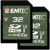 Mälukaart Emtec SD UHS-I, CL10, 32GB, 2 tk