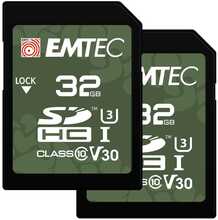 Mälukaart Emtec SD UHS-I, CL10, 32GB, 2 tk