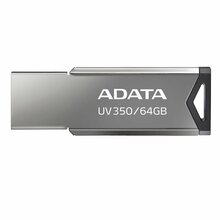USB mälupulk ADATA UV350, USB 3.1, 64GB, must