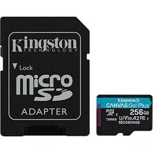 Mälukaart Kingston Canvas Go Plus, microSDXC, UHS-I, CL10, 256GB