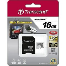 Mälukaart Transcend microSDHC, 16GB, CL10, High Endurance