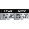 Mälukaart Lexar microSDXC Professional SILVER Plus UHS-I, 128GB, 2-pack