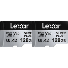 Mälukaart Lexar microSDXC Professional SILVER Plus UHS-I, 128GB, 2-pack