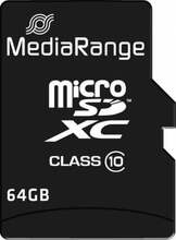 Mälukaart MediaRange MR955, microSDXC, CL10, 64GB