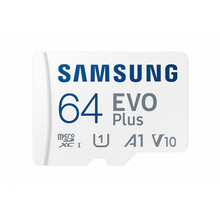 Mälukaart Samsung EVO Plus MB-MC64SA/EU, microSDXC, UHS-I, CL1, 64GB