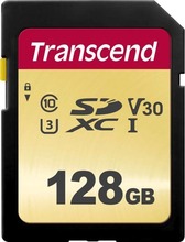 Mälukaart Transcend TS128GSDC500S, SDXC, UHS-I, CL10, 128GB