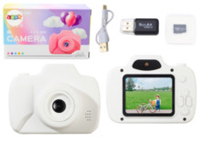 Laste fotoaparaat Lean Toys, valge, 64GB