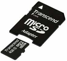 Mälukaart Transcend TS4GUSDHC4, microSDHC, CL4, 4GB