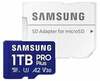 Mälukaart Samsung Pro Plus, MicroSDXC, 180 Mb/s - 130 Mb/s, 1TB
