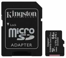 Mälukaart Kingston Canvas Select Plus SDCS2/64GB-3P1A microSDXC, UHS-I, 64GB