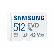 Mälukaart Samsung EVO Plus MB-MC512KA/EU, microSDXC, UHS-I, CL10, 512GB