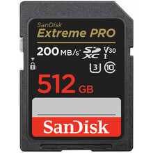 Mälukaart SanDisk Extreme Pro SDSDXXD-512G-GN4IN, SDXC, UHS-I, CL10, 512GB
