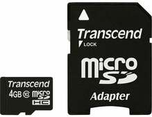 Mälukaart Transcend microSDHC, 4GB