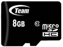 Mälukaart Team Group TUSDH8GCL1003, microSDHC, 8GB