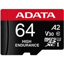Mälukaart Adata AUSDX64GUI3V30SHA2-RA1, microSDXC, UHS-I, CL10, 64GB