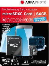 Mälukaart Agfaphoto MicroSDXC UHS-I, C10, 64GB