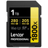 Mälukaart Lexar Professional 1800x LSD1800001T-BNNNG, SDXC, UHS-II, CL10, 1TB