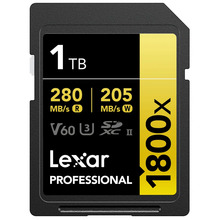 Mälukaart Lexar Professional 1800x LSD1800001T-BNNNG, SDXC, UHS-II, CL10, 1TB