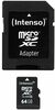 Mälukaart Intenso Micro SDHC, CL10, 64GB
