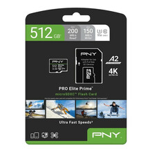 Mälukaart PNY Elite Prime microSDXC, 512GB