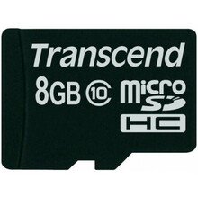 Mälukaart Transcend SFTRNSDG08SDC10, Micro SDHC, CL10, 8GB
