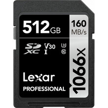 Mälukaart Lexar Pro 1066X SDXC U3, 512GB
