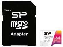 Mälukaart Silicon Power Elite SP064GBSTXBV1V20SP, microSDXC, UHS-I, CL10, 64GB