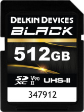Mälukaart Delkin Black Rugged DSDBV90512BX SDXC, UHS-II, V90, CL10, 512GB