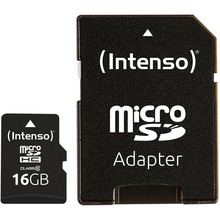 Mälukaart Intenso microSDHC, CL10, 16GB