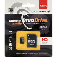 Mälukaart Imro Micro SDHC PAMIMRSDG0013, UHS-I, CL10, 32GB