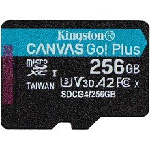 Mälukaart Kingston Canvas Go Plus, microSDXC, 256GB