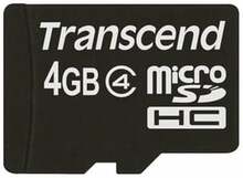 Mälukaart Transcend microSDHC, CL4, 4GB