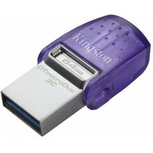USB mälupulk Kingston DataTraveler DTDUO3CG3, 256GB, USB Type-A / USB Type-C, lilla