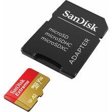 Mälukaart SanDisk Extreme SDSQXAV-256G-GN6MA microSDXC, UHS-I, CL10, 256GB