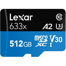 Mälukaart Lexar High-Performance 633x LSDMI512BB633A UHS-I, CL10, 512GB