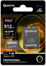 Mälukaart Platinet PMMSDX512UIII MicroSDHX, UHS-III, 512GB