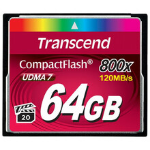 Mälukaart Transcend Compact Flash, 64GB