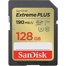 Mälukaart Sandisk Extreme Plus SDSDXWA-128G-GNCIN SDXC, UHS-I, CL10, 128GB